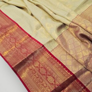 Latest Banarasi Soft Tissue Saree Full Zari Weaving with Designer Jacquard Pallu
