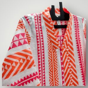 Flat V Neck A Line Mul Cotton Kurti Soft, Breathable & Stylish Fit