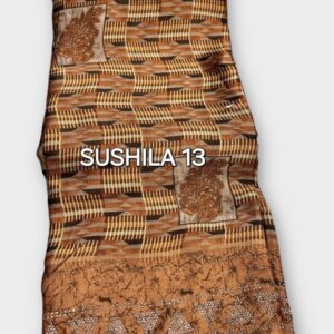 Weightless Georgette Saree with Stone Work Border Elegant Party Wear