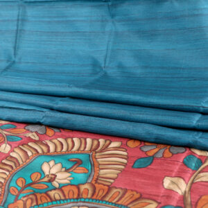 Elegant Chappa Saree with Plain Body and Kalamkari Printed Pallu Traditional Meets Artistic