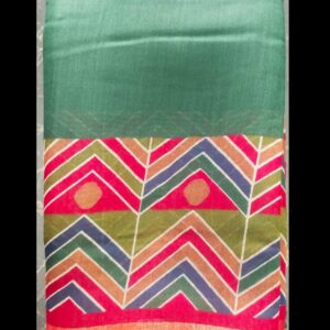 Traditional Silk Cotton Saree with Geometric Pallu Timeless Elegance & Vibrant Craftsmanship