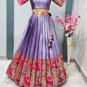 Elegant Silk Saree with Zari Work – Festive Collection